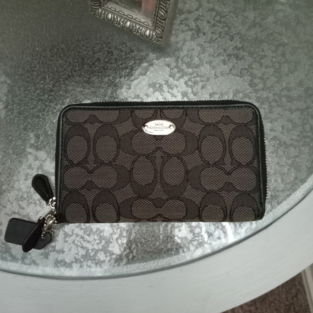 Coach Black Signature Wallet